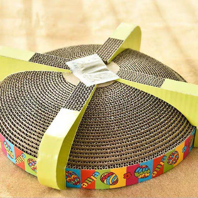 Corrugated Round Cat Scratcher Toy